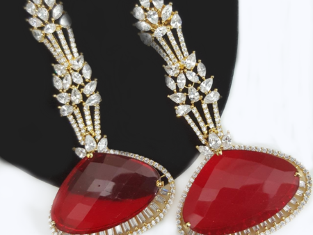 The Ruby Stone Earrings