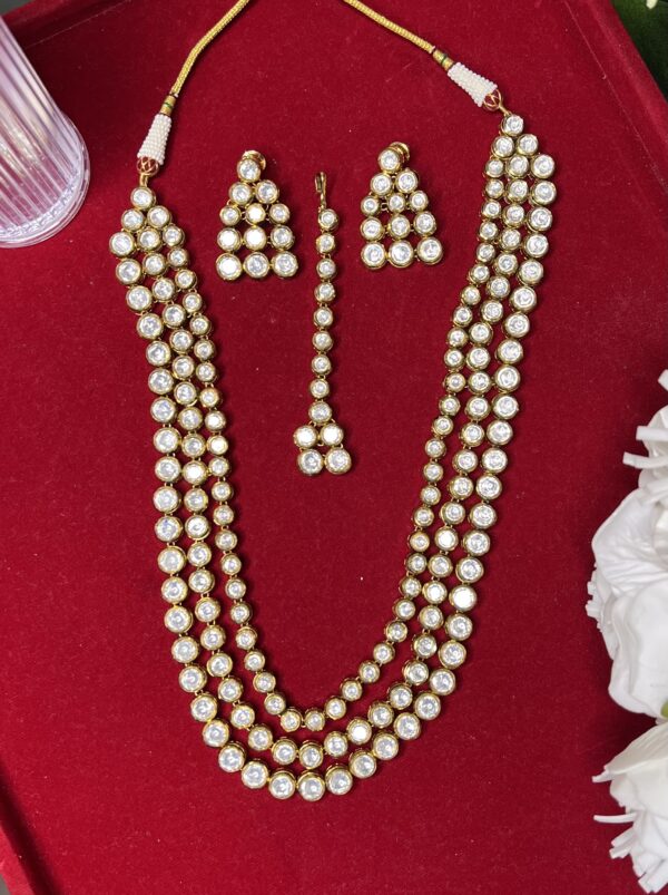 Tyaani Inspired Kundan Lovers Bridal Necklace Set